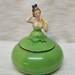 Dresser Doll Powder Dish, Made in Bavaria, 4 diameter x 4.5 tall, Perfect Condition
