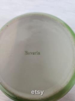 Dresser Doll Powder Dish, Made in Bavaria, 4 diameter x 4.5 tall, Perfect Condition