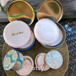 Dusting Face Powders 4pc Lot VINTAGE French L'Affaire and Bal d' Bain are unopened Irresistible and Ponds are opened. FRAGRANT
