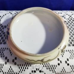 Early Japanese Porcelain Hand-Painted Powder Dresser Jar Repaired