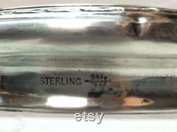 Elegant Cut Crystal Vanity Jar with Sterling Silver Lid inscribed R , C. 1909 J. Wagner and Son, New York, N.Y, USA
