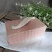 Elizabeth Arden Dresser Box Rose Orient , White Feather on Dusty Rose Pink Porcelain Box Mid Century Crownford China Dresser Box, Vanity