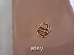 Elizabeth Arden Dresser Box Rose Orient , White Feather on Dusty Rose Pink Porcelain Box Mid Century Crownford China Dresser Box, Vanity