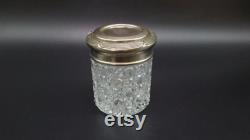 English Crystal Dresser Jar