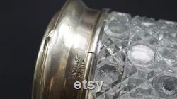 English Crystal Dresser Jar