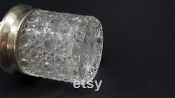 English Crystal Dresser Jar