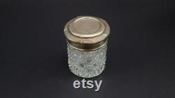 English Crystal Dresser Jar
