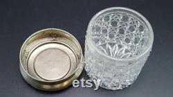 English Crystal Dresser Jar