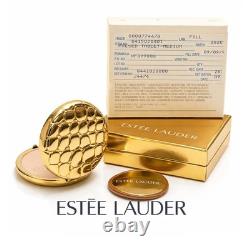 Estee Lauder 1992 Golden Alligator Compact Lucidity Medium-02 NIB Both Boxes