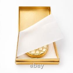 Estee Lauder 1992 Golden Alligator Compact Lucidity Medium-02 NIB Both Boxes
