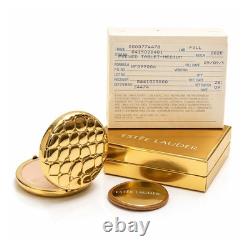 Estee Lauder 1992 Golden Alligator Compact Lucidity Medium-02 NIB Both Boxes