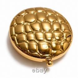 Estee Lauder Golden Alligator Slim Compact Pressed Powder New In Box Mint