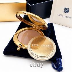 Estee Lauder Golden Alligator Slim Compact Pressed Powder New In Box Mint