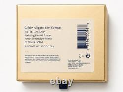 Estee Lauder Golden Alligator Slim Compact Pressed Powder New In Box Mint
