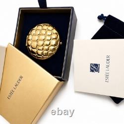 Estee Lauder Golden Alligator Slim Compact Pressed Powder New In Box Mint