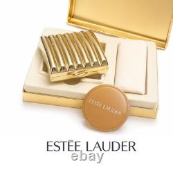 Estee Lauder Golden Flute Compact Lucidity Medium-02 NIB Both Boxes Velvet Tray