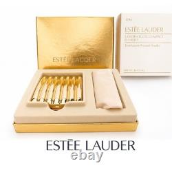 Estee Lauder Golden Flute Compact Lucidity Medium-02 NIB Both Boxes Velvet Tray