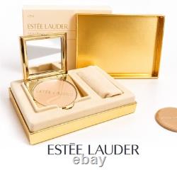 Estee Lauder Golden Flute Compact Lucidity Medium-02 NIB Both Boxes Velvet Tray