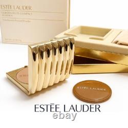 Estee Lauder Golden Flute Compact Lucidity Medium-02 NIB Both Boxes Velvet Tray