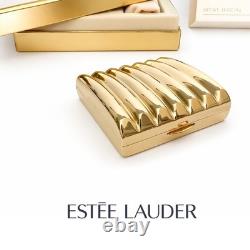Estee Lauder Golden Flute Compact Lucidity Medium-02 NIB Both Boxes Velvet Tray