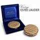 Estee Lauder Golden Weave Powder Compact Mint Original Blue Velvet Box