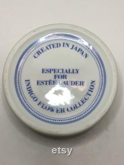 Estee Lauder Indigo Flower Collection Ceramic Powder Box