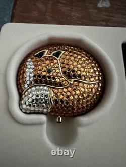 Estee Lauder Sly Fox Lucidity Powder Compact Country Chic White/gold Box/jewels