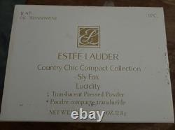 Estee Lauder Sly Fox Lucidity Powder Compact Country Chic White/gold Box/jewels