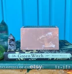 FREE SHIPPING-Vintage Merle Norman Marbled Pink Powder Box-3 Part Storage Vanity Box-Glam Decor-Bohemian-Stash Box-Gift Box-Nostalgia