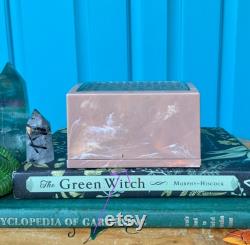 FREE SHIPPING-Vintage Merle Norman Marbled Pink Powder Box-3 Part Storage Vanity Box-Glam Decor-Bohemian-Stash Box-Gift Box-Nostalgia