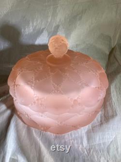 Fenton Pink Powder Dish