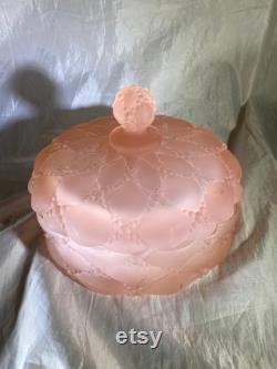 Fenton Pink Powder Dish