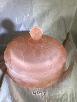 Fenton Pink Powder Dish