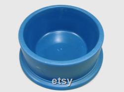 Fesco Mayfair Blue and White Powder Box, Wedgwood Blue Plastic Vanity Storage