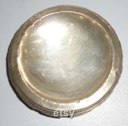 Fisher Sterling Weighted 2534 Very Old Powder Puff Box