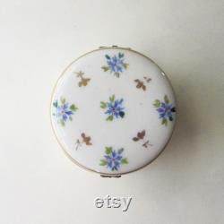 France Vintage Victorian Porcelain Dresser Jar Powder Vanity Box