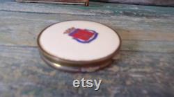 French Antique Powder Makeup box Souvenir de Paris s444
