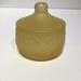 Frosted Resin powder box trinket dish yellow
