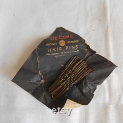GOLDEN PEACOCK Face POWDER Box Black Orange Gold Art Deco Flapper 3 x 2.5 x 1 Cardboard Antique Vanity Decor De Long Hair Pins Shabby Chic