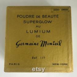 Germaine Monteil Lumium Face Powder Box 1950s full sealed contents and powder puff