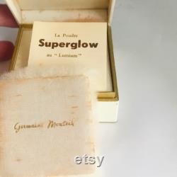 Germaine Monteil Lumium Face Powder Box 1950s full sealed contents and powder puff