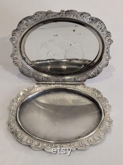 German Art Nouveau Silver Powder Box