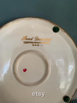 Gold Powder Box, Hollywood Regency Weeping Bright Lidded Candy Dish