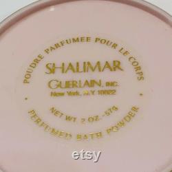 Guerlain Shalimar Dusting Powder Perfumed 2 Ounce Sealed Inside Pink