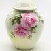 Hand-Painted English Porcelain Powder Jar Decorated with Roses Aynsley Inspired Cabbage Rose Pretty Flower Trinket Pot made in England
