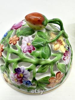 Herend Fantasy Bonbonnière Reticulated Potpourri Box