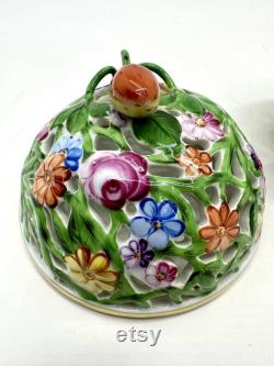 Herend Fantasy Bonbonnière Reticulated Potpourri Box