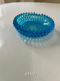 Indiana Capri Diamond Point Powder Dish, Lidded Powder, Candy Dish, Bathroom Soap Dish, Powder Room Decor, Gift for Her