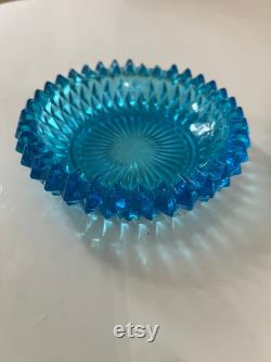 Indiana Capri Diamond Point Powder Dish, Lidded Powder, Candy Dish, Bathroom Soap Dish, Powder Room Decor, Gift for Her