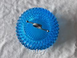 Indiana Glass Diamond Point Candy Powder Jar